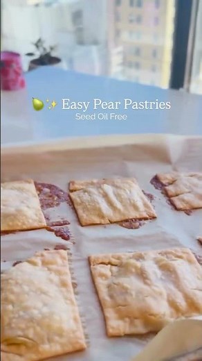 🍐✨ Easy Pear Pastries (Real Food Brunch Treat) Seed Oil Free and Fast!