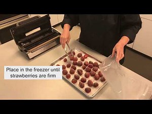Vacuum Sealing Strawberries