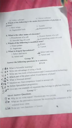 modal question of science 2082 class7