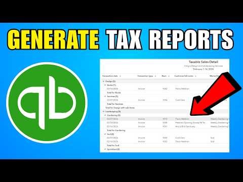 How To Generate Tax Reports In QuickBooks Online (2026) (Complete Guide)