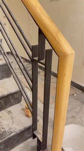 Modern Wooden Staircase Handrail Design & Manufacturing 🔥 | Waheed Interiors