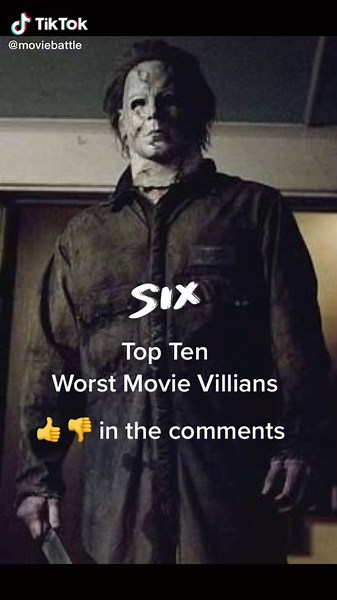 Top 10 worst movie villains￼ 👍 or 👎 #favoritemovies #movies #badguys #villians #moviecharacters