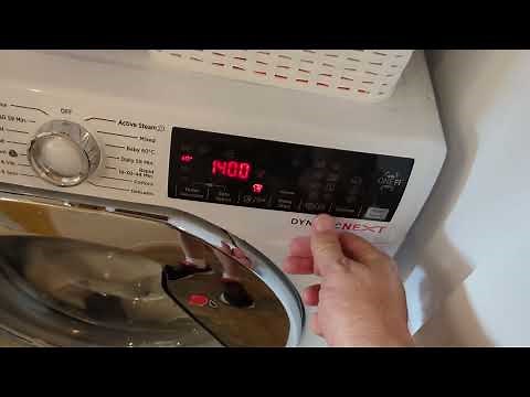 How to wash and dry clothes with the HOOVER 9+6kg 6+6Auto 1400 AAA Silent inverter dynamic NEXT