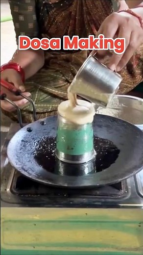 Street Style Dosa 🔥 | Best Dosa Recipe | Creative Street Food | Famous Dosa Point #Shorts