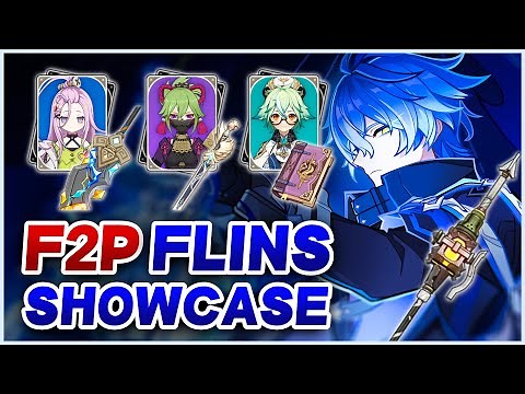 FLINS F2P TEAM EARLY ACCESS SHOWCASE (4-Star Characters and Weapons Only) | Genshin Impact