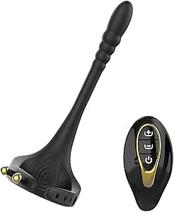 Vibrating Taint Teaser Cock Ring with Bullet, 3 in 1 Taint Buzzing Cock Ring,10 Frequencies, Adjustable Penis Ring & Anal Vibrator, Sex Toys for Men