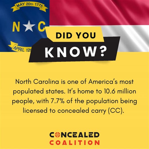 🚨 Get Your North Carolina Concealed Carry Permit in Just One Day! $99.99 CCW Training - Legally Carry in 37 States! Take 1 class & get certified! Reserve your seat now! 👇 | Concealed Coalition