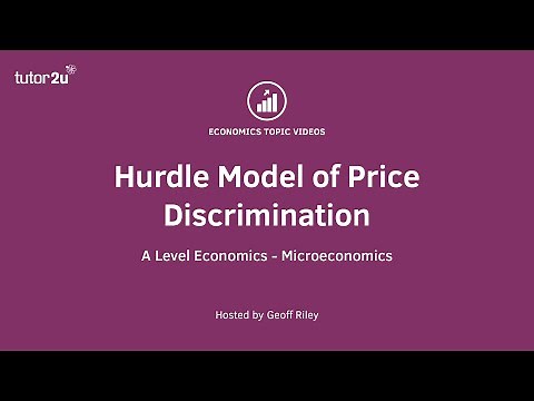 Hurdle Model of Price Discrimination - A Level and IB Economics