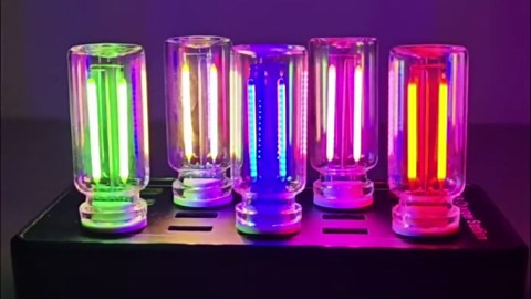 2 Pack Car LED Lights Interior, USB Light for Car Decor & Bedroom, Touch Dimmable Ambient Lighting, Mini Glass Bottle Night Light for Camping Gifts-Pink