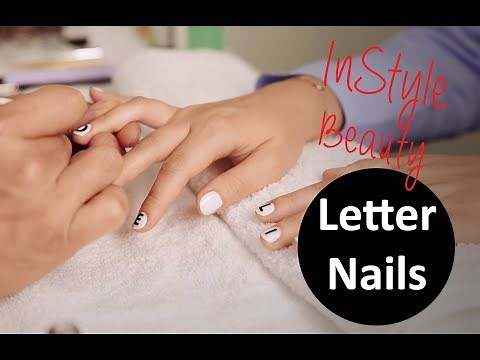 Letter Nails Tutorial: So machst du die Buchstaben-Nägel