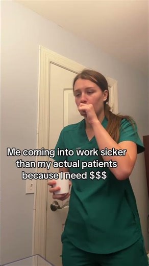 When you are literally sicker than your patients 😷🏥 #nursehumor #nursing #patientcare