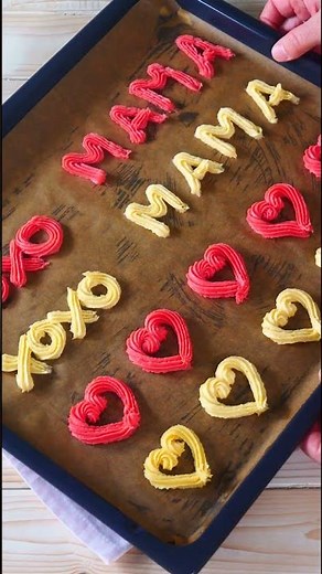 Perfect for gifting ❤️✨ Sweet shortbread hearts and lettering