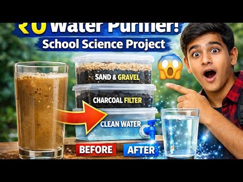 Water purification working model | “₹0 Water Purifier 😱||water filter #water​ #waterfilter​ #diy​