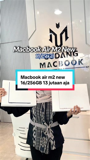 Macbook Air M2 New | 16/256GB | 13 inch ✅ Garansi 36 bulan human error ✅ Free aksesoris ✅ Free install aplikasi #macbook #macbooksurabaya #macbookmurahsurabaya #jualmacbookmurah #macbookairm2