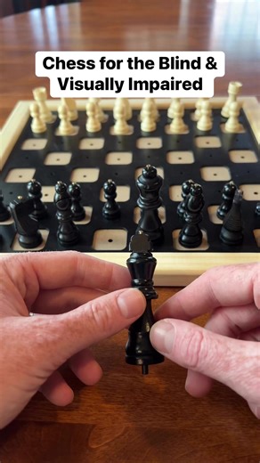 Accessible Chess for the Blind & Visually Impaired #blind #accessible #chess #games | Blind on the Move