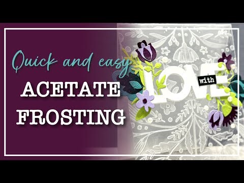 NEW Acetate Frosting Technique! How-To Tutorial