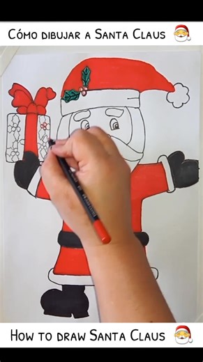 Cómo dibujar a Santa Claus fácilmente
