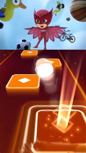 Pj Mask 🆚 Owellet 🆚 Cars 🆚 Bing Bong l Tiles Hop EDM Rush #shorts #youtubeshorts