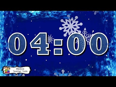 4 Minutes Winter Snow Timer w Music