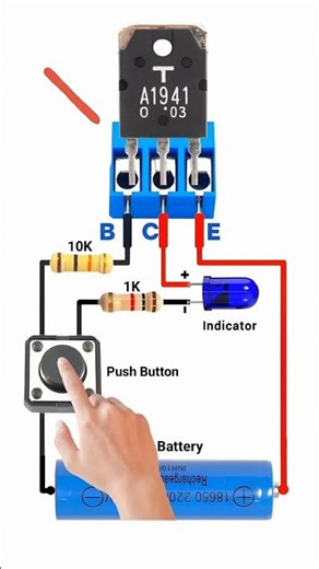 Transistor checking circuit #connection #electrical #viralshorts #education #transistor #circuit