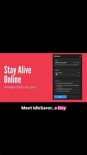 IdleSaver Chrome Extension Demo | Prevent Idle Status Automatically | Custom Delay + Dark Mode