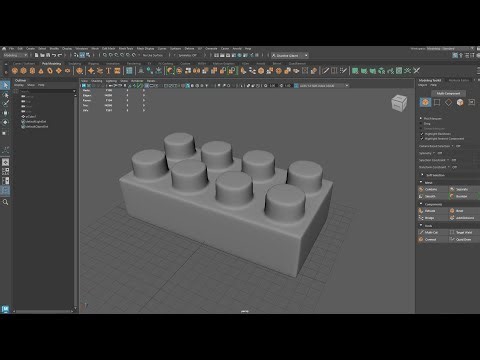 MAYA - LEGO - Modélisation débutant