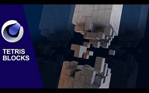 C4D Mograph&维诺破碎制作俄罗斯方块效果