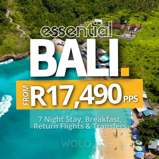 Out of office mode: ON! Enjoy 7 Nights in Bali from just R17,490 pps and dive into pure island bliss. 🌺🌊 Experience: ✅7 nights at the Sevn Legian ✅Support from WOLO Experience throughout your entire trip ✅Breakfast Daily ✅Return Flights & Transfers The fun starts here 👉 https://wolotravel.co.za/tour-item/bali-essential-legian/ #ExperienceEverything because #WeOnlyLiveOnce | WOLO Travel