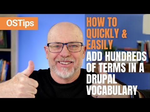 How To Quickly & Easily Add Hundreds of Terms in a Drupal Vocabulary