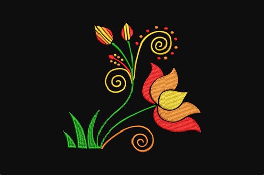 Mandala Flower Machine Embroidery Design, Digital Download - Etsy