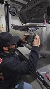 Locating the custom flush mount light setup from @longscustoms on the Fastback Conversion Mustang Project. Cutting and welding the new openings in place. A little metal finishing and we will have some really cool 65 lights. | GAP Industries Inc