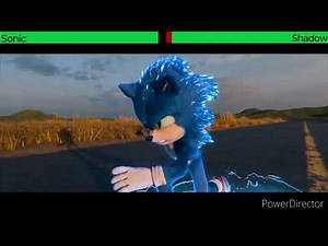 Movie Sonic vs Project Shadow (2024) With Healthbars