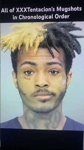 All of xxxtentacion’s mugshots in chronological order #xxxtentacion