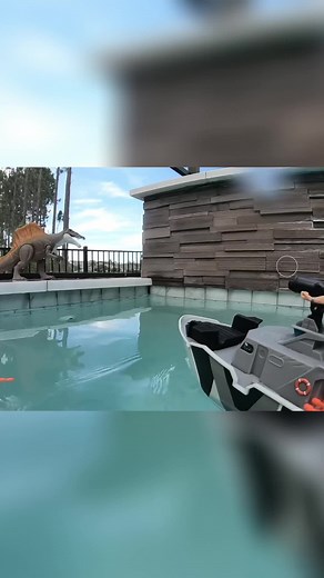 Toy Pals TV on Instagram: "Jurassic World Rebirth - Mosasaurus Attacks! Toy Dinosaur Dominates Pool Witness the underwater adventures of our Mosasaurus toy! Join us as it explores the pool, interacts with the Jurassic World Exploration toy boat, and encounters a human on a raft as eats her. (Kind wish that hapened in the movie) The Mosasaurus embarks on an action-packed journey and even makes a new friend. Get ready for an exciting pool adventure! #jurassicworld #Mosasaurus #PoolFun #DinosaurToy