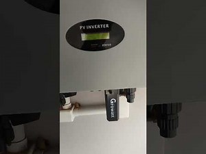 Vídeo inversor growatt com erro 117