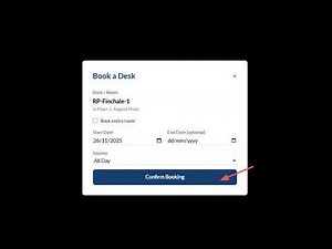 NIHR Desk Booking App tutorial