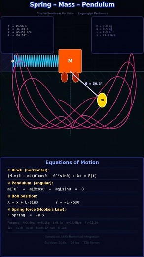 Physics Goes WILD — Spring + Pendulum Coupled Oscillator Simulation