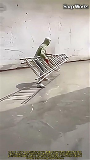 기계 오작동 대응 방법: 기계 오작동 순간 사다리를 활용한 특수한 현장 조치 #worker #process #safety #emergency #construction