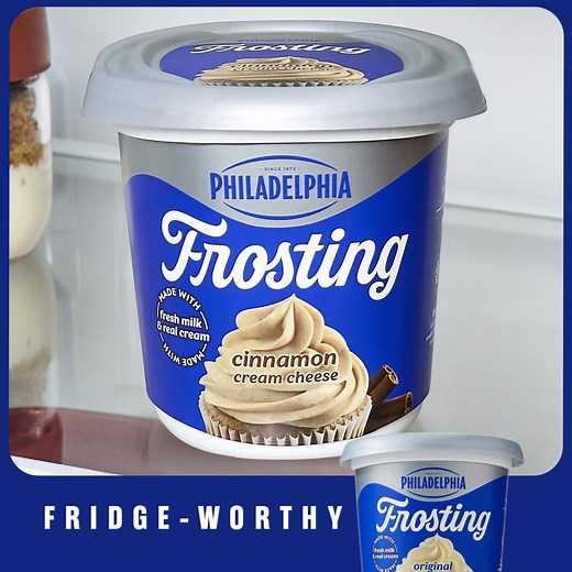 No-prep frosting that tastes homemade. Now in Cinnamon. | Philadelphia Cream Cheese