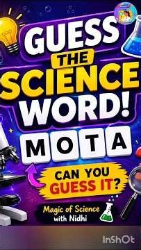 Guess the Science Word 🔬 | Can You Solve It in 5 Seconds? #1