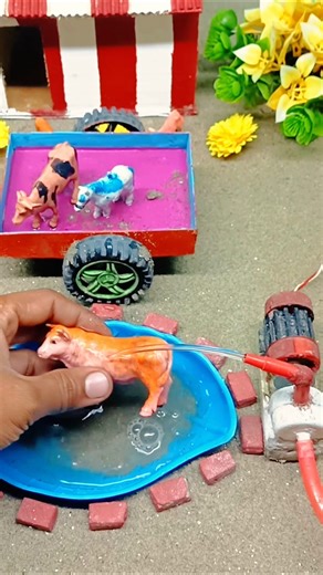 mini tractor hand pump project water with supply motor #shorts #youtubeshorts #viral 193