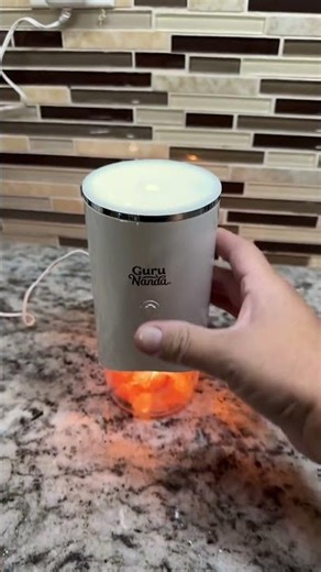 Beautiful salt lamp diffuser for an amazing scent! #gurunanda