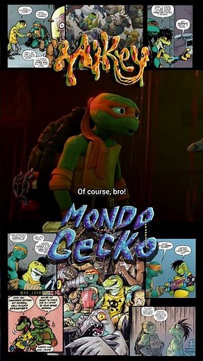 Michaelangelo and Mondo Gecko