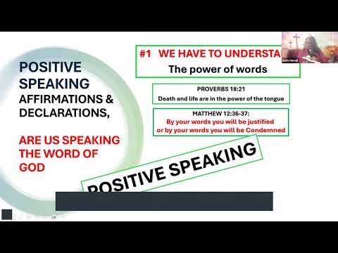 POSITIVE SPEAKING, AFFIRMATIONS, DECLARATIONS, AND POSITIONAL TRUTHS.