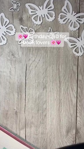 How cute is this?! You can take out the hearts and use them as bookmarks 😊 The perfect birthday card for book lovers 😊💗 📖 #papercrafting #diybookmark #diygiftideas #birthdaycardideas | KTCrafts
