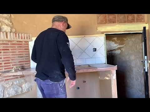 Como hacer una encimera de obra barata y de manera fácil