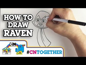 #CNtogether | How To Draw Raven | Cartoon Network UK 🇬🇧