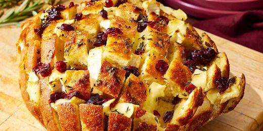 Cranberry Brie Pull Apart Bread