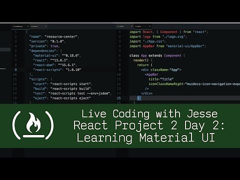 React Project 2 Day 2: Learning Material UI - Live Coding with Jesse