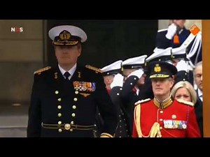 SPECIAL MILITARY CEREMONY - Royal Marines and Dutch marine corps inspected by Dutch king